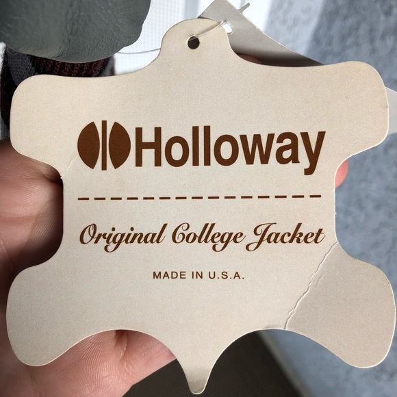 😎NEW Leather Holloway letterman jacket. - Picture 3 of 8